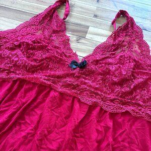 Soft Pretty Plus Size Lace Nightgown